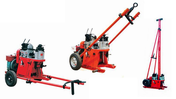 Portable trailer mounted water well drilling rig for 